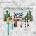 thumbnail image 2 of Happy Easter Alaskan Malamute American Flag Truck Bunny Ears Wood Key Holder Alaska Mal Dog Lovers Gifts Wall-mounted Key Rack Home Decor - 03001, 2 of 5
