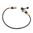 thumbnail image 1 of RJ45 Male To Female Ethernet Cable, STP Ethernet Extension Cable Plug and Play IP65 Water Resistant 24.8in Long  for Panel Mounting, 1 of 7