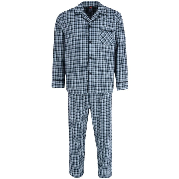 Hanes Broadcloth Long Sleeve Pajama Set (Men)