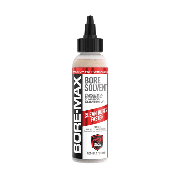 Real Avid AVBMBS4L Bore-Max Solvent Removes Carbon, Powder, Lead, Plastic Fouling 4 oz Bottle