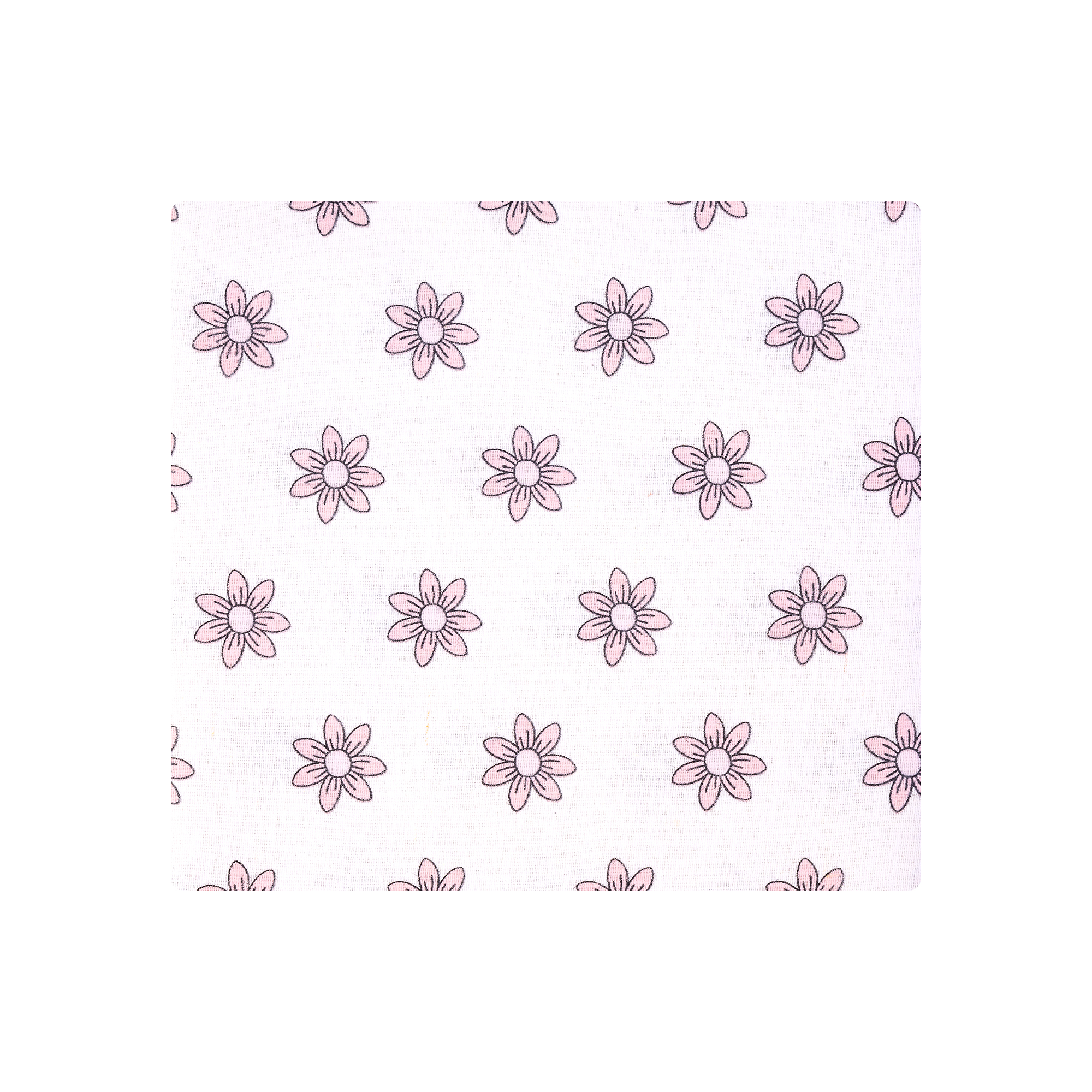 Hudson Baby Infant Girls Cotton Flannel Receiving Blankets 7-Pack Bundle, Pink Mint Floral, One Size