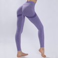 thumbnail image 4 of JJHGVB Butt Lifting Squat Proof Stretchy Celsior Cellulite Leggings Tummy Control Leggings Womens Leggings Ladies Pants Casual Scrunch Booty Seamless A3 Purple S-xl, 4 of 4