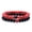 Red, variant on Kayannuo Christmas 2Pcs Men Women 8mm Lava Rock Chakra Beads Elastic Natural Stone Agate Bracelet