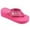 Pink, variant on Women's Fashionable Rhinestone Fringe Decor Flip Flops Wedge Sandals Platform Flip Flop Toe Post Design Slippers