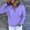 Purple, variant on Womens 2025 Hoodies Button Collar Drawstring Long Sleeve Sweatshirts Lightweight Solid Casual Loose Pullover Tops with Pocket