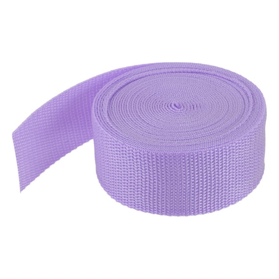 Uxcell Lightweight Polypropylene Webbing Strap 3.8cm 5 Yard Backpack Strapping Band Lavender Purple for Cargo Straps