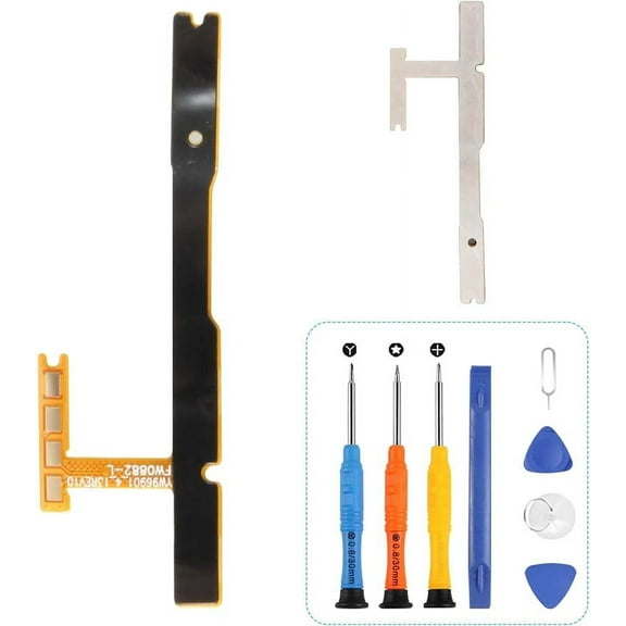 Power Volume Button Flex Cable Replacement for Samsung Galaxy A14 5G Power On Off Switch Button Volume Button Key for Samsung A14 5G SM-A146U Control Switch On/Off Replacement Parts with Repair Tools