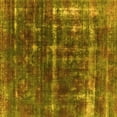thumbnail image 1 of Ahgly Company Indoor Square Oriental Yellow Industrial Area Rugs, 6' Square, 1 of 4