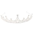thumbnail image 2 of Headband Crown,Kids Crown Headbands Glitter Tiara Hair Bands Hair Accessories for Birthday Party Photography (White), 2 of 9