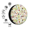 thumbnail image 4 of Salouo Fall Animals Print Spare Tire Cover 14-17 inch Spare Tire Protector Universal Tough Tire Wheel Cover for Trailer SUV and Truck-14 inch, 4 of 6