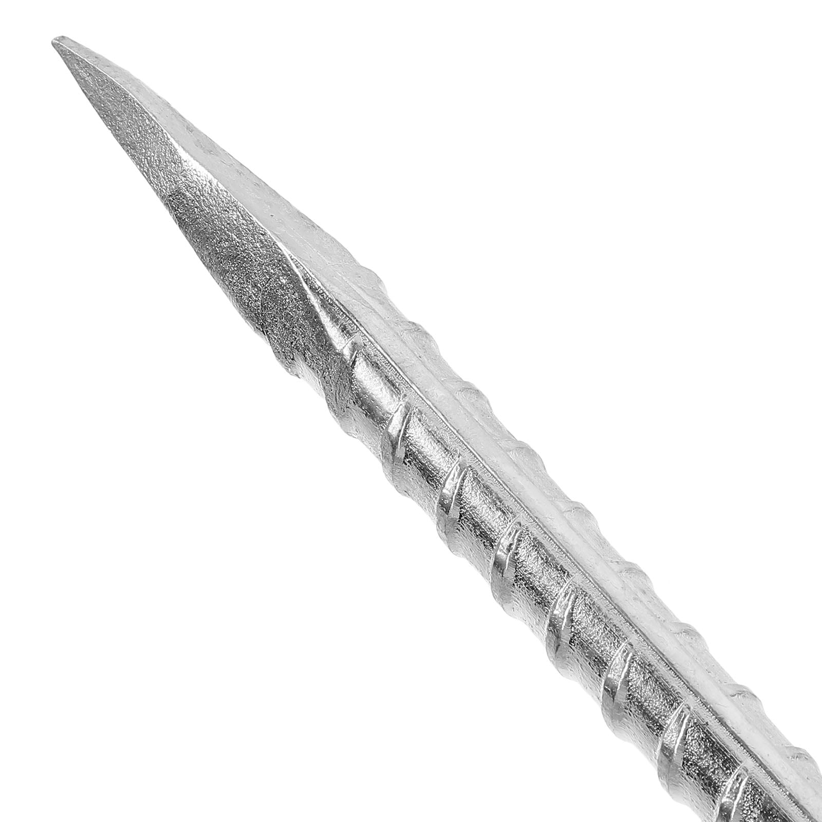 AURARMLET Steel U-Shaped Stakes Plated Silver for Gardening and Tent Pegs 8Pcs