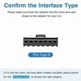 thumbnail image 6 of GPS Dash Cam Power Adapter, (7Pin Type B Connector)Mirror Camera Radar Charger Station GPS Dashcam Charger Cable for Select Nissan, Mitsubishi,Toyota and More with Auto-dimming Rearview Mirror, 6 of 7