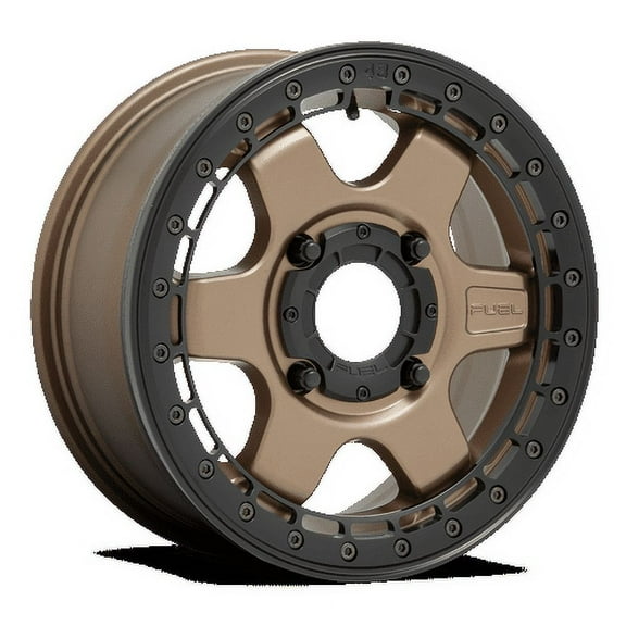 Fuel D924 Block Bl - Off Road Only 15X6 4X156 38Et 132Cb Matte Bronze With Black Ring Wheel