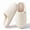White, variant on Slippers for Women, Warm Memory Foam Comfy House Slippers with Anti-Skid Rubber Sole for Indoor and Outdoor,Pink & 9-10