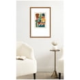 thumbnail image 2 of Kate and Laurel Framed Wall Art Print Night Chords 1 by Kelly Knaga, 17 x 25, Carlisle Blonde Narrow Frame, Modern Contemporary, Abstract Art for Wall Decor, 2 of 8