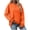 Orange, variant on pstuiky Sweatshirts, Women Print Round Neck Long Sleeve Sweatshirt Loose Fit Soft and Comfortable Oversized Sports Hoodie Women Coats forLight Blue L
