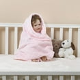 thumbnail image 5 of CREVENT 30''X40'' Soft Cozy Warm Nursery Baby Blankets for Boys Girls Solid Color - All Season Use - Newborn Essentials,Unisex(Baby Pink), 5 of 7