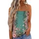 thumbnail image 1 of Las mujeres camisetas sin mangas Camiseta sin mangas Bandeau sin tirantes a juego de colores para mujer, camiseta cómoda sin mangas para vacaciones de verano, camiseta holgada para vacaciones, (AG, S), 1 of 5