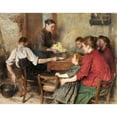 thumbnail image 3 of Émile Friant 14x12 Black Modern Framed Museum Art Print Titled - The Frugal Meal (1894), 3 of 5