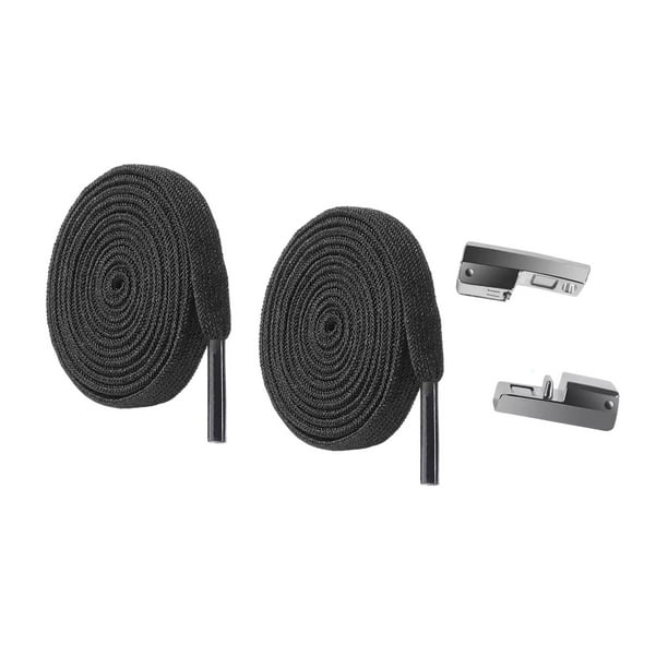 Elastic sin zapatillas de tono instalación fácil para niños zapatillas portátiles zapatos de zapatería Negro