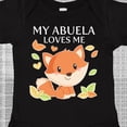 thumbnail image 4 of Inktastic My Abuela Loves Me Little Fox Boys or Girls Baby Bodysuit, 4 of 5
