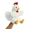 Cluck Chicken Puppet 11 inch - Stuffed Animal by Aurora Plush (32208)
