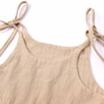 thumbnail image 5 of pstuiky Girl Dress, Summer Toddler Baby Girl Children's Cotton and Linen Suspender Dress Solid Color Vest Skirt Girls Maxi Dress Casual Dresse Sale Size, 5 of 9