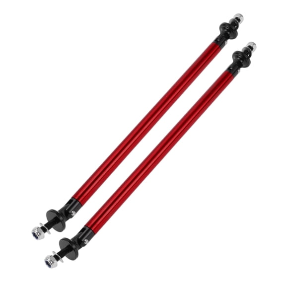 Unique Bargains 2pcs 200mm/7.87in Adjustable Front Bumper Lip Splitter Strut Support Bars Red