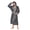 Dark Grey/Light Grey, variant on U2SKIIN Mens Hooded Robe, Big and Tall Full Length Plush Robe for Men Long Fleece Bathrobe(Navy/Grey, 2XL/3XL)