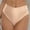 Rose Gold, variant on Conairie Womens Swim Bottoms Solid Tummy Control High Cut Bathing Suit Ruched Scrunch Swim Bottom XXL