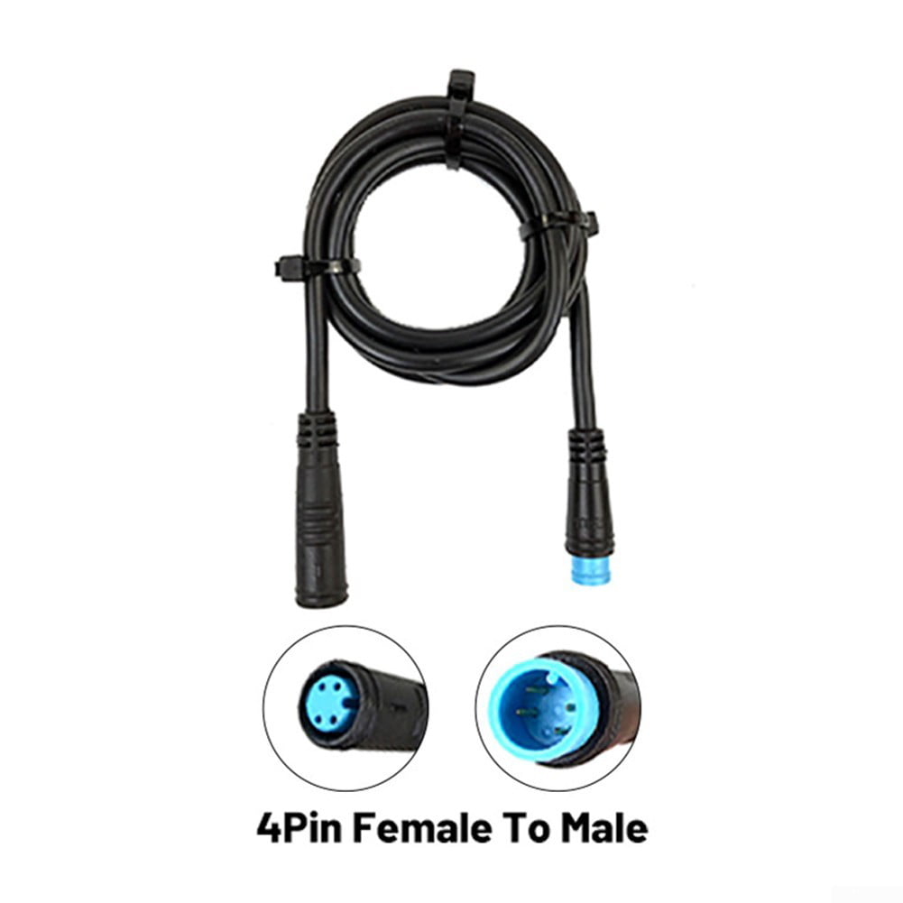 Black Extension Cable Signal Line Electric Bicycle Connector Practical 