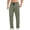 army green, variant on Men's 2X Tall Pants Elastic Waist Drawstring Lightweight Stretch
