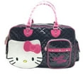 thumbnail image 3 of 17" KT cat Kuromi  PU shiny handbag slouch bag travel bag cute travel bag short trip bag Duffel bag, 3 of 10