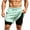 Green, variant on Mens Double Layer Quick Dry Shorts Athletic Drawstring Elastic Waist Breathable Lightweight Trunks Mesh Casual Sports Trousers