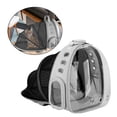 thumbnail image 3 of Esquirla Porte-Chat Respirant Extensible Transparent Pliable Capsule Spatiale Sac à Dos Sac à Dos Gris, 3 of 6