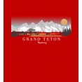 thumbnail image 2 of Adventure Society Grand Teton Wyoming Crew Neck Short Sleeve Adult T-shirt-XL-Red, 2 of 3
