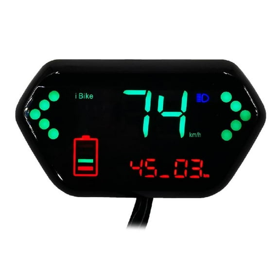 Zeiwohndc Electric Bike LED Display Bike Computers Speedmeter Control Panel 36V‑72V