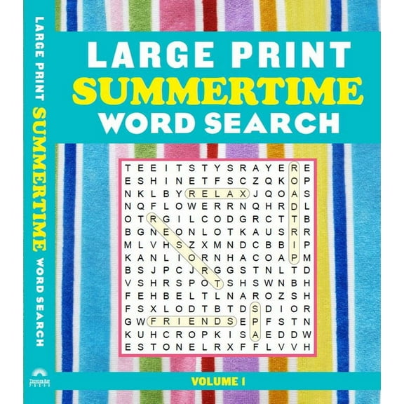 EDITORS OF THUNDER BAY PR: Large Print Summertime Word Search (Paperback)