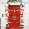 thumbnail image 4 of Colgador de puerta de Navidad para fiesta de año nuevo, adornos colgantes para árbol de Navidad, Papá Noel, muñeco de nieve, alce, decoración de Feliz Navidad, 2024, 4 of 4