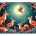 thumbnail image 4 of Forest Themed Animal Patterned Backdrop Banner Party Decorations Background for Children Parties Family Gatherings Photography Props Outdoor Events Festival Celebrations, 4 of 4