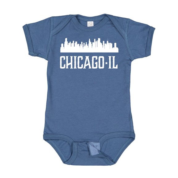 Inktastic Chicago Illinois Skyline Il Cities Boys or Girls Baby Bodysuit