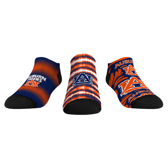 Unisex Rock Em Socks Auburn Tigers Make Some Noise Three-Pack Low-Cut Socks Set