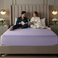 thumbnail image 4 of Utopia Bedding Extra Deep Pocket Queen Fitted Sheet, Fits up to 21 Inch Mattress - Hotel Luxury, Soft, Breathable and Comfy - Shrinkage and Fade Resistant - Easy Care Lavender, 4 of 5