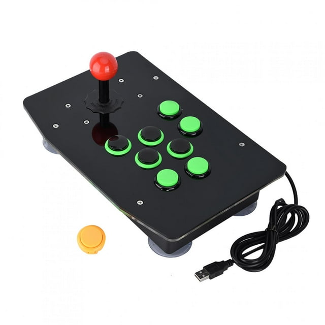 Manette Joystick de Jeu d'Arcade, Joystick de Jeu de Combat d'Arcade USB Bâton d'Arcade Éprouvé et Fiable