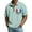 Cyan, variant on Mens American Flag Patriotic Polo Shirts Blue 2xL