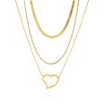thumbnail image 1 of Collares Multicapa JeenMata con Colgante de Corazón Abierto, 1 of 6