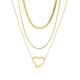 thumbnail image 1 of Collares Multicapa JeenMata con Colgante de Corazón Abierto, 1 of 6