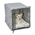 thumbnail image 1 of New World Dog Crate Cover Featuring Teflon Fabric Protector, Dog Crate Cover Fits New World and Midwest 76.2cm Long Dog Crates, Light Gray Designer Pattern, BCVR-30GYT, 1 of 6