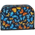 thumbnail image 2 of Toaster Cover 4 Slice Butterfly Dustproof Bread Maker Cover Fingerprint Bakeware Protection Wide Slot Toaster Bag Reusable Kitchen Small Appliance Cover TC278, 2 of 5