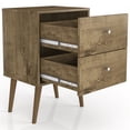 thumbnail image 4 of Manhattan Comfort Liberty 2.0 2 Drawer Nightstand in Brown, 4 of 8